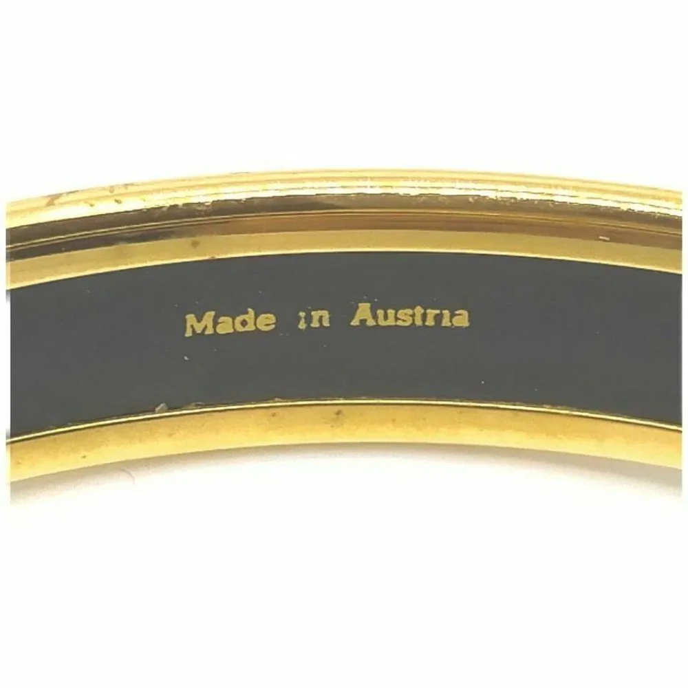 Hermès Enamel Bangle Bracelet Cuff 861195